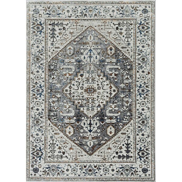 Palacedesigns 26 x 83 in. Grey Polyester Rug PA3679366 - main